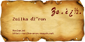 Zsilka Áron névjegykártya